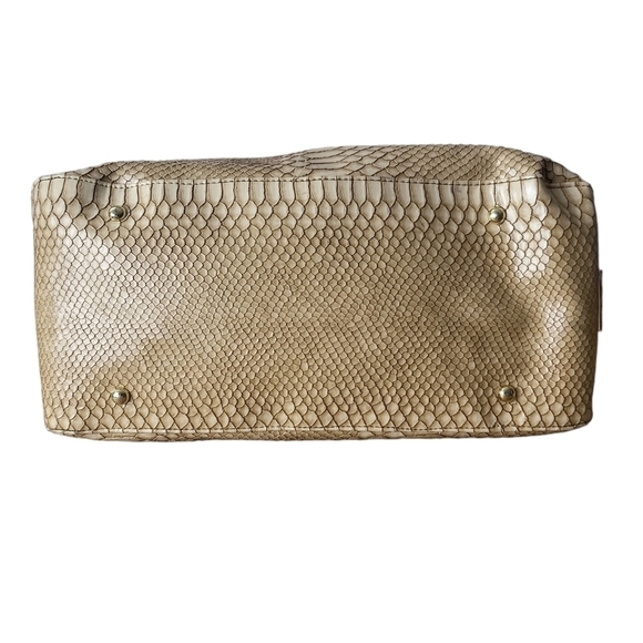 Steven by Steve Madden Snakeskin Zip Front Buckle Large Tote - Picture 5 of 12